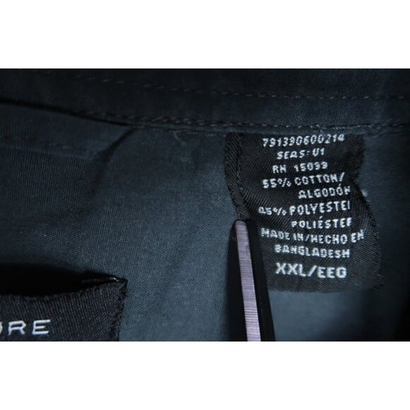 Vintage Y2K Structure Men's Shirt XXL Black Long Sleeve Casual Button Down EUC - Picture 9 of 9